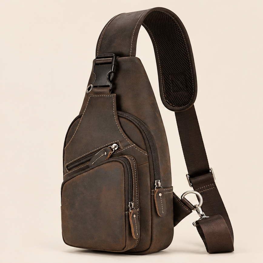 GOXILO | Heritage Genuine Leather Sling Bag