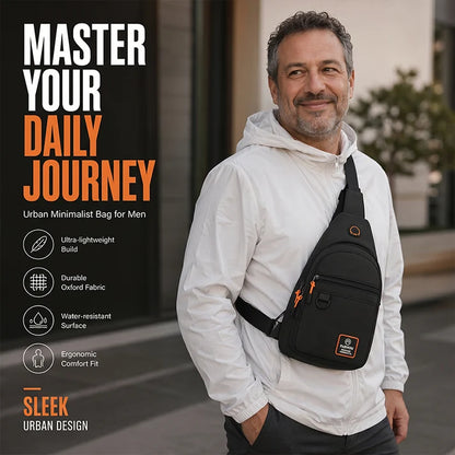 Waterproof Multi-pocket Crossbody Sling Bag 4.5L