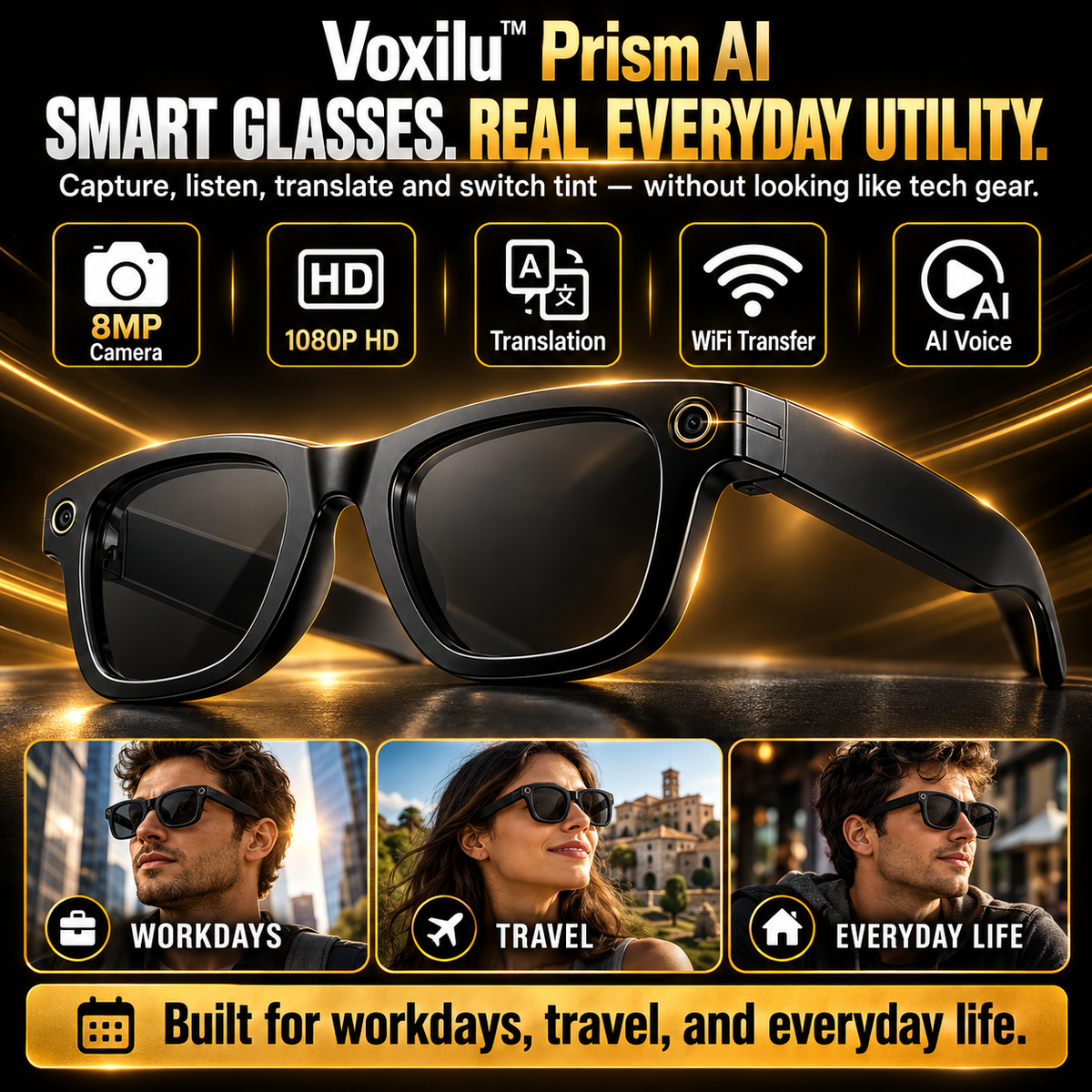 VOXILU | Cyan™ AI WAYFARER