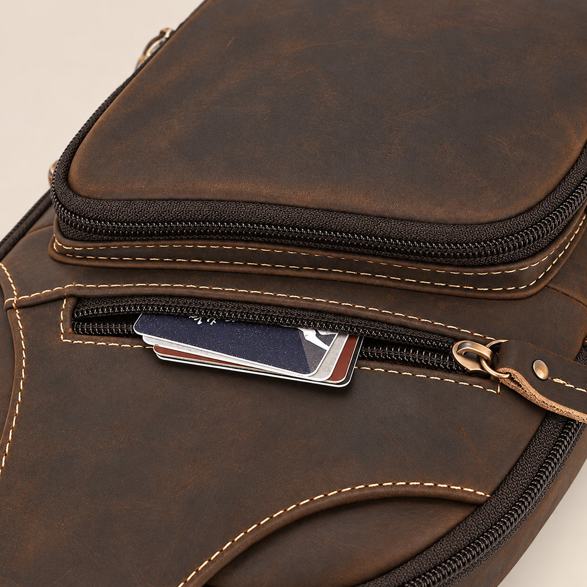 GOXILO | Heritage Genuine Leather Sling Bag