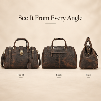 GOXILO | Heritage Croc-Embossed Weekender