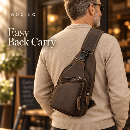 GOXILO | Heritage Genuine Leather Sling Bag