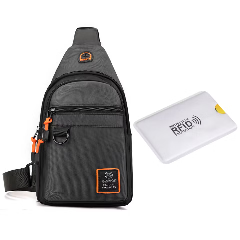 Waterproof Multi-pocket Crossbody Sling Bag 4.5L