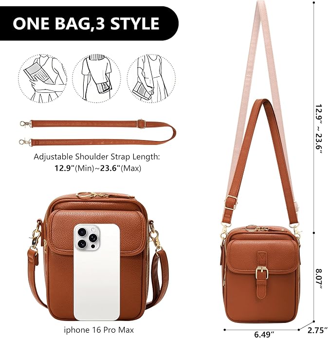 🎒 49% OFF NOW! 🧳 GOXILO Anti-Theft Messenger Bag – Built-In Wallet & Multi-Pocket Design