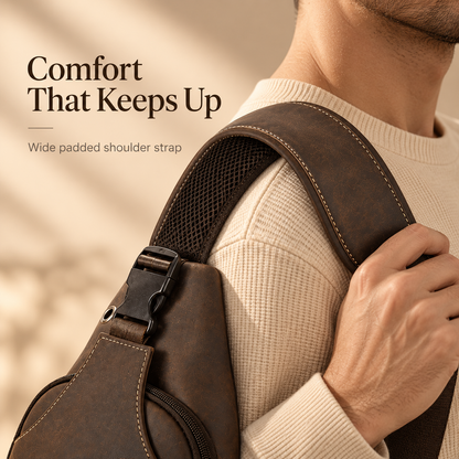 GOXILO | Heritage Genuine Leather Sling Bag