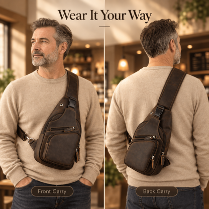 GOXILO | Heritage Genuine Leather Sling Bag