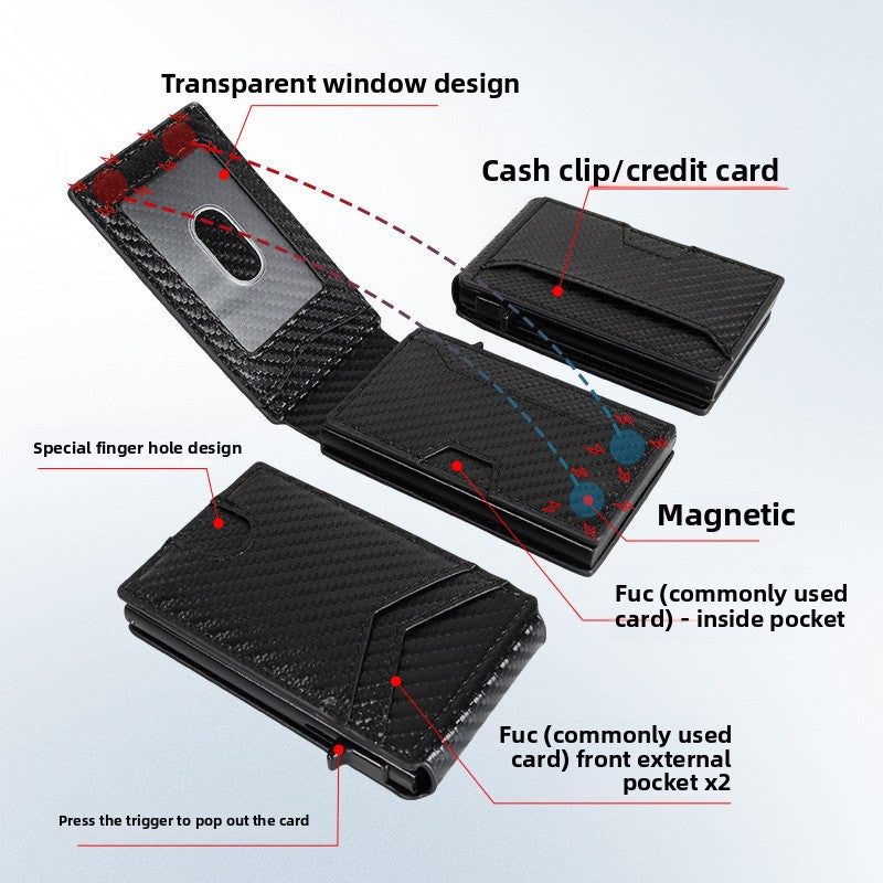 GOXILO Slim Pop-Up Wallet