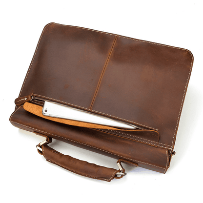 Leather Laptop Messenger Bag