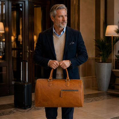 Leather Weekender Bag