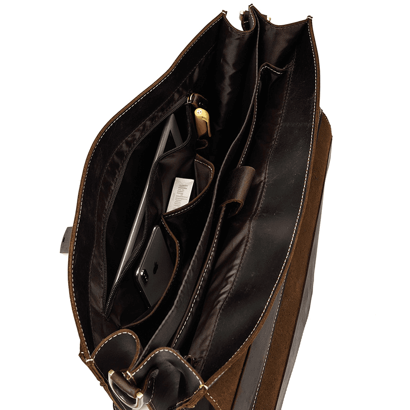 Leather Laptop Messenger Bag