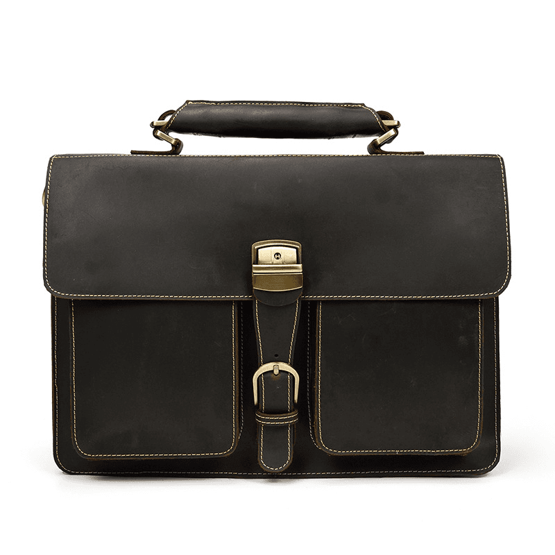 Leather Laptop Messenger Bag