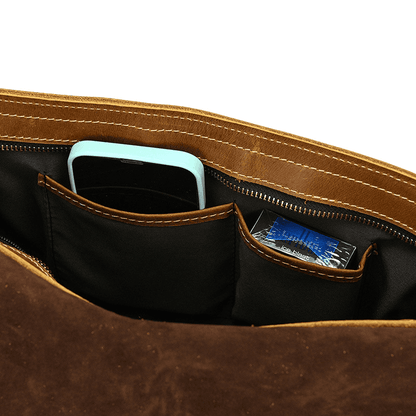 Leather Shoulder Messenger Bag