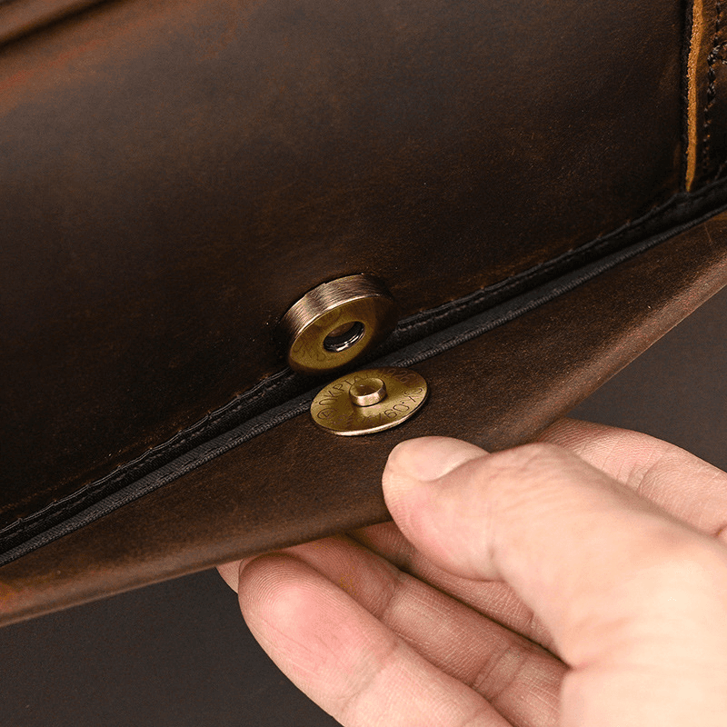 Mens Leather Bag Laptop Sophisticated Briefcase Style