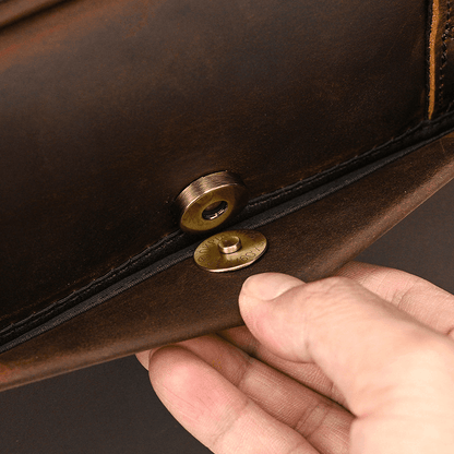 Mens Leather Bag Laptop Sophisticated Briefcase Style