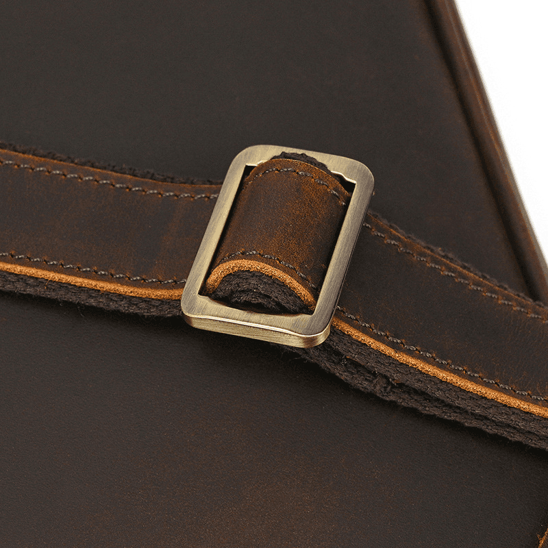 Mens Leather Bag Laptop Sophisticated Briefcase Style
