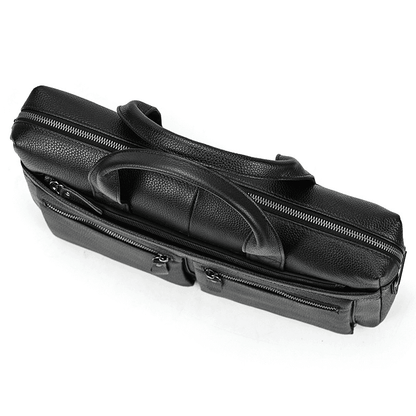 Real Leather Male Laptop Briefcase