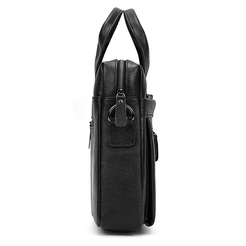 Real Leather Male Laptop Briefcase