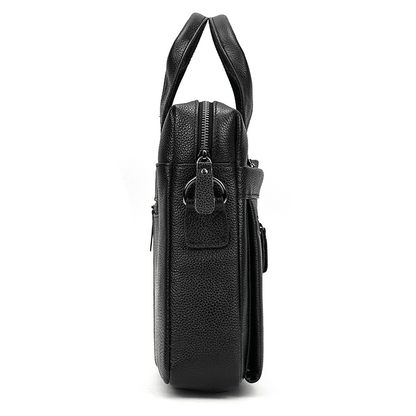 Real Leather Male Laptop Briefcase