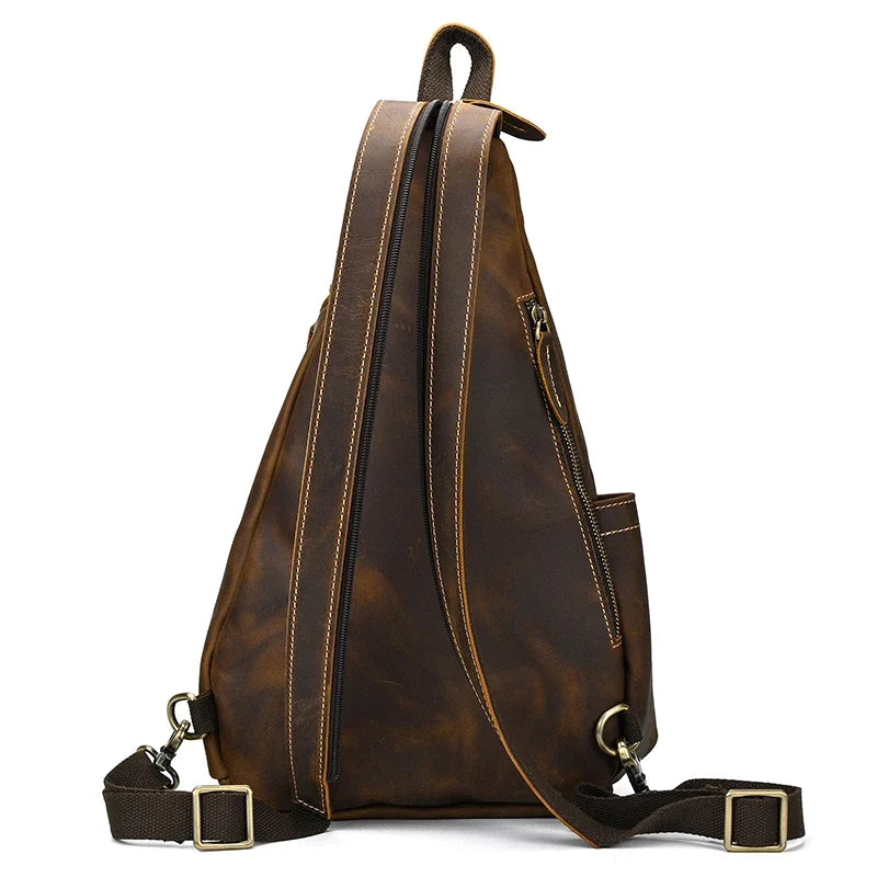 Leather Convertible Backpack Crossbody Bag Fanny Pack