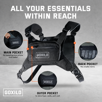 GOXILO | Zero-Bounce Running Chest Pack