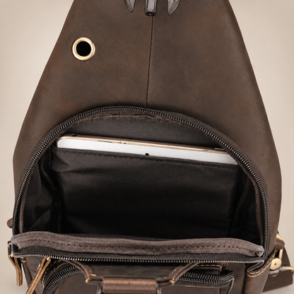 GOXILO | Heritage Genuine Leather Sling Bag