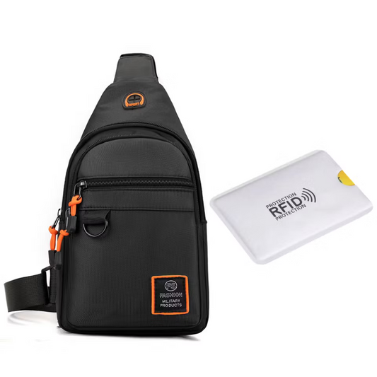 Waterproof Multi-pocket Crossbody Sling Bag 4.5L