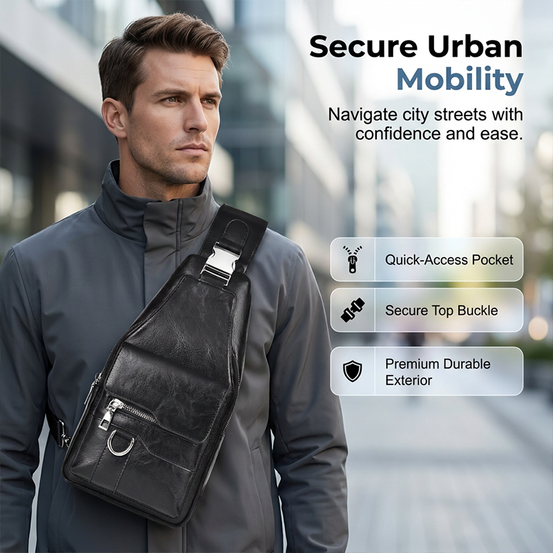🎒 49% OFF NOW! 🧳GOXILO™ The Mercer Retro Sling Bag – Water-Resistant, Intelligent Storage & Ergonomic Comfort