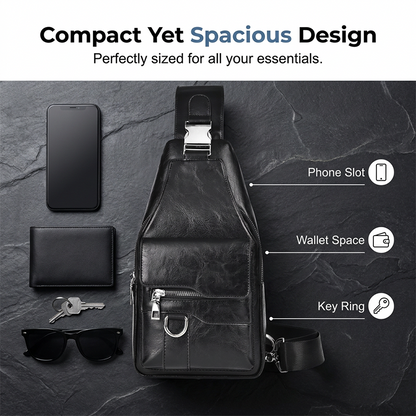 🎒 49% OFF NOW! 🧳GOXILO™ The Mercer Retro Sling Bag – Water-Resistant, Intelligent Storage & Ergonomic Comfort