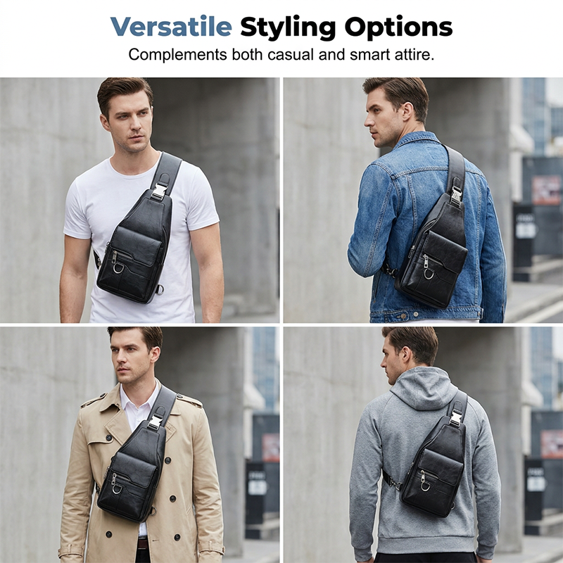🎒 49% OFF NOW! 🧳GOXILO™ The Mercer Retro Sling Bag – Water-Resistant, Intelligent Storage & Ergonomic Comfort