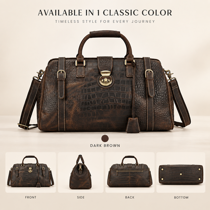 GOXILO | Heritage Croc-Embossed Weekender